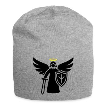 Warrior Angel Pictogram Shield - Jersey Beanie - heather grey - Front