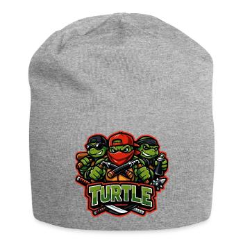 Urban Turtle Crew Street Fighter Mascot - Jersey Beanie - heather grey - Front