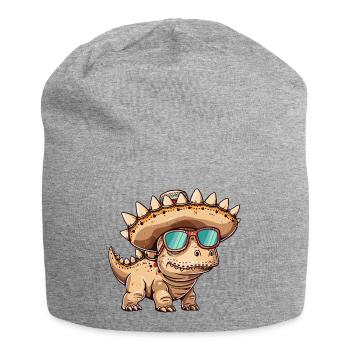 Dinosaurier stegosaurus Sombrero - Jersey-Beanie - Grau meliert - Vorne