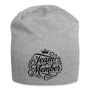 Team Mitglied - Jersey-Beanie - Grau meliert - Vorne