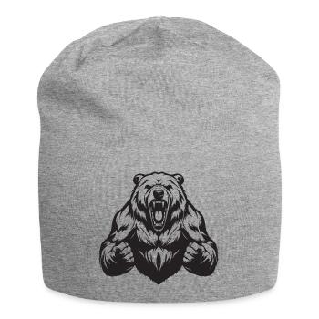 Grizzly Bear Muscles - Jersey Beanie - heather grey - Front