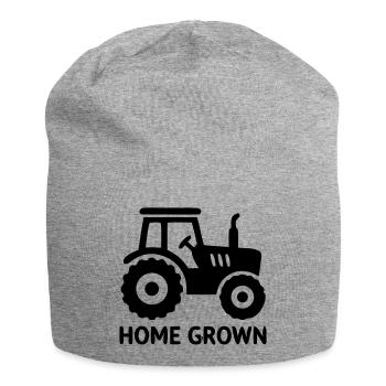 Traktor Home Grown Abzeichen - Jersey-Beanie - Grau meliert - Vorne