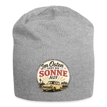 Osten Sonnenaufgang Ossi - Jersey-Beanie - Grau meliert - Vorne
