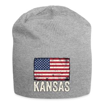 USA Kansas - Jersey Beanie - heather grey - Front