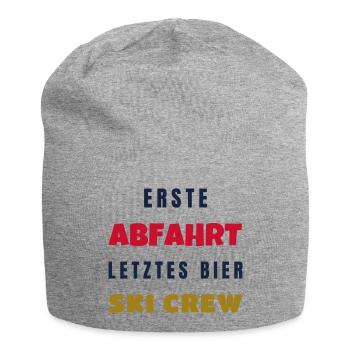 Erste Abfahrt letztes Bier Ski Crew Winter - Jersey-Beanie - Grau meliert - Vorne
