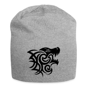 Stammes-Werwolf - Jersey-Beanie - Grau meliert - Vorne