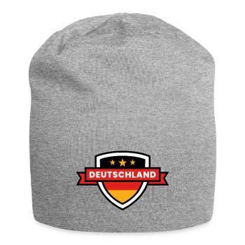Deutschland Sport Mannschaften - Wappen Rot - Jersey-Beanie - Grau meliert - Vorne