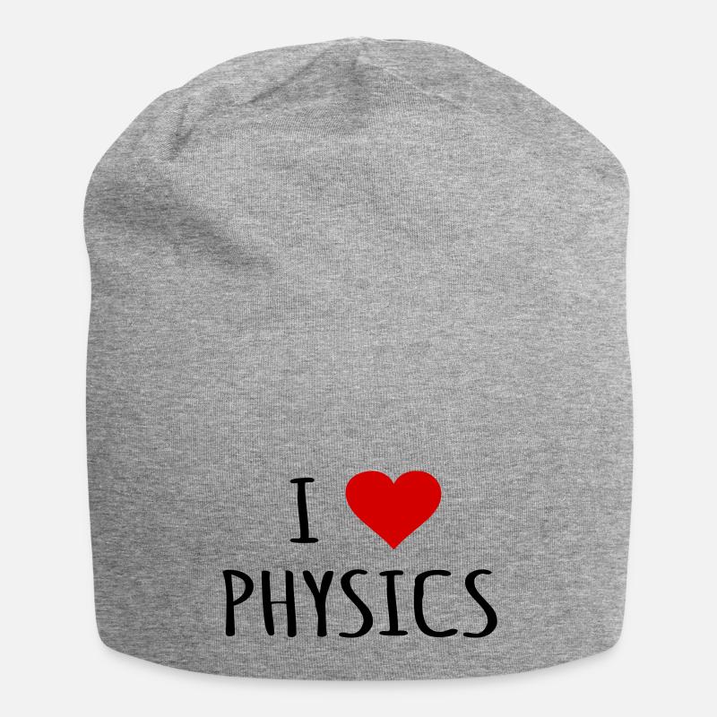 I Love Physique Physique Professeur de physique Idée de cadeau - Bonnet en jersey - gris chiné