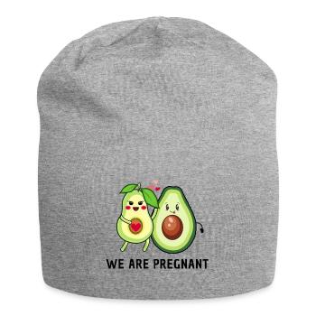 we are pregnant - Avocado Eltern - Jersey-Beanie - Grau meliert - Vorne