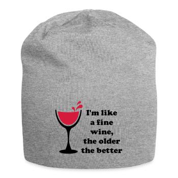 Comme un bon vin 2c - Comme un bon vin - Bonnet en jersey - gris chiné - Devant