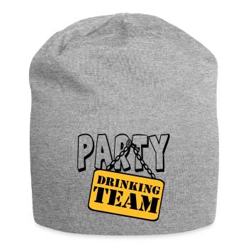 Party Drinking Team , Party Spruch Shirt (25) - Jersey-Beanie - Grau meliert - Vorne