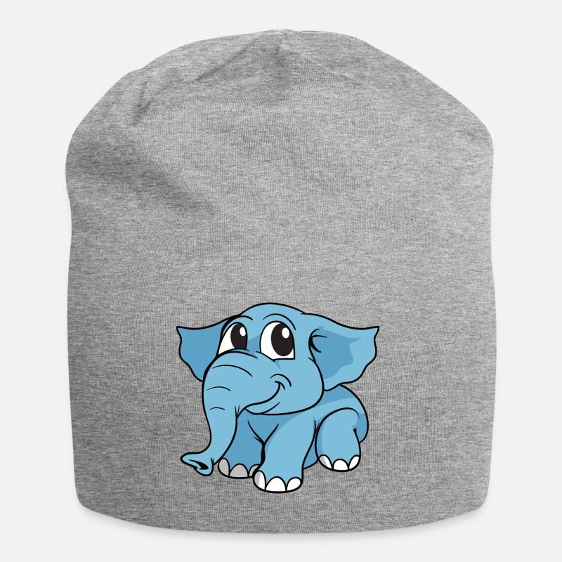 Elephant elephant - Jersey Beanie - heather grey
