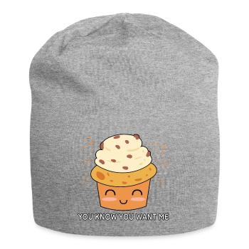 Vous savez que vous me voulez - Bonnet en jersey - gris chiné - Devant
