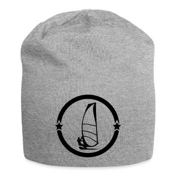 Windsurfen / Windsurfer / Windsurf / Windsurfing - Jersey-Beanie - Grau meliert - Vorne