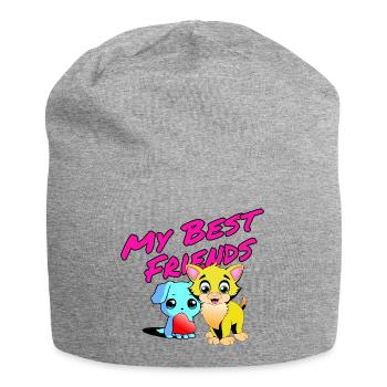 Meine Besten Freunde - Jersey-Beanie - Grau meliert - Vorne