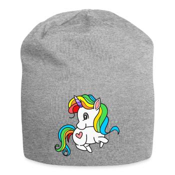 Licornes Licorne - Bonnet en jersey - gris chiné - Devant