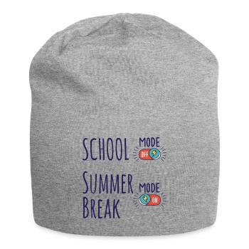 Schule Modus Aus, Sommerferien Modus An - Jersey-Beanie - Grau meliert - Vorne