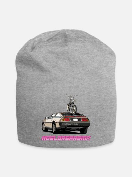 Delorean 80s Oldschool BMX Car mit Tour - Jersey-Beanie - Grau meliert