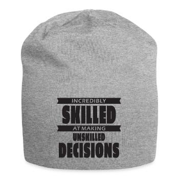 Des décisions incroyablement maladroites - Bonnet en jersey - gris chiné - Devant
