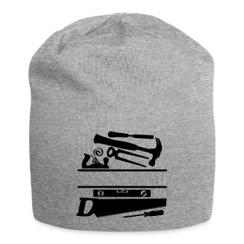 Banner für Zimmermannswerkzeuge - Jersey-Beanie - Grau meliert - Vorne