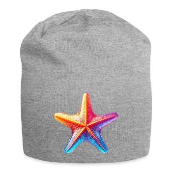 Étoile de mer - Bonnet en jersey - gris chiné - Devant