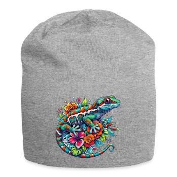 Gecko - Jersey Beanie - heather grey - Front