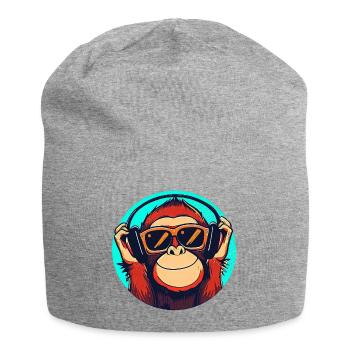 Singe - Bonnet en jersey - gris chiné - Devant