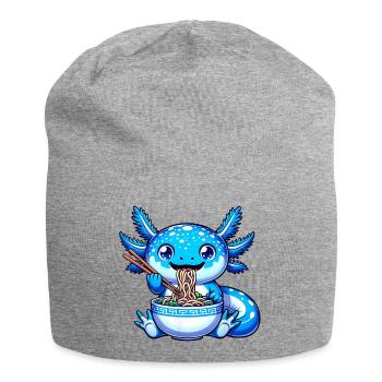 Blue Noodle Dragon Chopsticks - Jersey Beanie - heather grey - Front