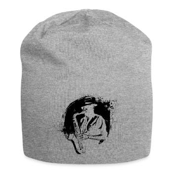 Saxophonist - Jersey-Beanie - Grau meliert - Vorne