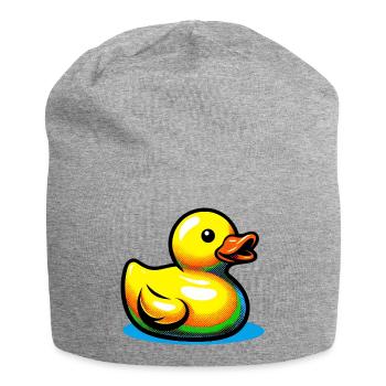 Caneton Canard Canard Canard - Bonnet en jersey - gris chiné - Devant