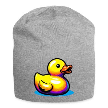 Caneton Canard Canard Canard - Bonnet en jersey - gris chiné - Devant