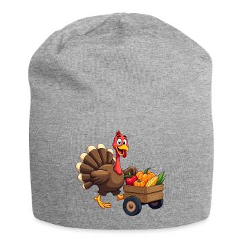Thanksgiving Drôle Dinde de Thanksgiving - Bonnet en jersey - gris chiné - Devant