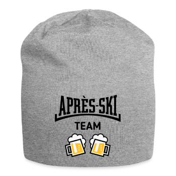 Après-Ski Team (Bier Apres Ski Konkav / POS 3C) - Jersey-Beanie - Grau meliert - Vorne
