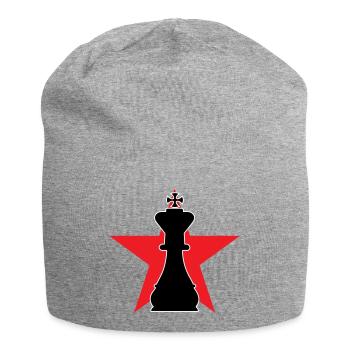 Stratège Grand Maître Étoile Rouge - Bonnet en jersey - gris chiné - Devant