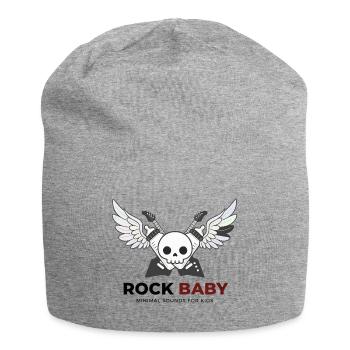 Rock Baby - Jersey Beanie - heather grey - Front