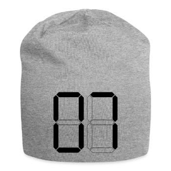 NUMMER 07 Null Sieben Geburtstag Geschenk Digital - Jersey Beanie - heather grey - Front
