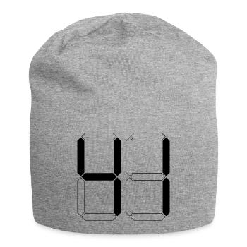 NUMÉRO 41 Quarante-et-Un Cadeaux Numériques - Bonnet en jersey - gris chiné - Devant