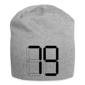 NUMÉRO 79 Soixante-dix-neuf Cadeau Digital - Bonnet en jersey - gris chiné - Devant