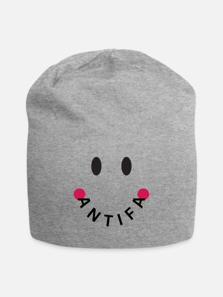 Friendly Antifa Original - Jersey-Beanie - Grau meliert