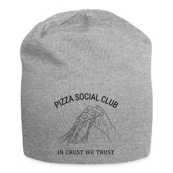 Pizza Social Club T-Shirt Gift Idea Style - Jersey Beanie - heather grey - Front