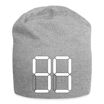NUMMER 99 Neunundneunzig Geschenk Digital - Jersey-Beanie - Grau meliert - Vorne