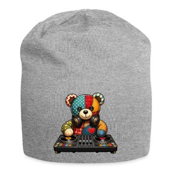 Patchbear DJ Patchwork - Bonnet en jersey - gris chiné - Devant