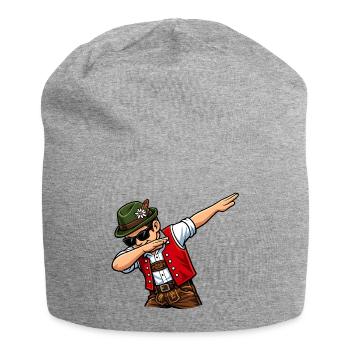Dabbing Austrians - Jersey Beanie - heather grey - Front