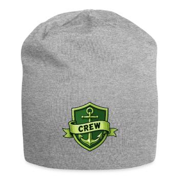 Crew Schild Anker Grafik - Jersey-Beanie - Grau meliert - Vorne