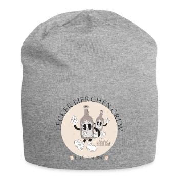 Biercrew - Internationaler BierTag  - Jersey-Beanie - Grau meliert - Vorne