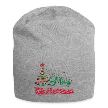 Christmas Stardust - Jersey Beanie - heather grey - Front