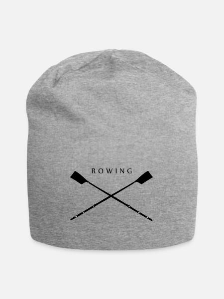 ROWING - Crossed Oars - Jersey Beanie - heather grey
