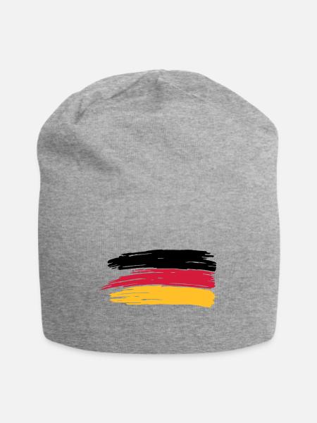 PINSELSTRICH DEUTSCHLAND FAHNE GER - Jersey-Beanie - Grau meliert