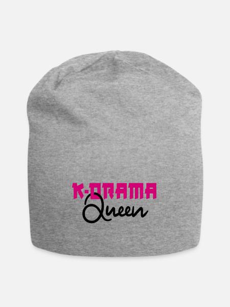 K-Drama Queen - Jersey-Beanie - Grau meliert