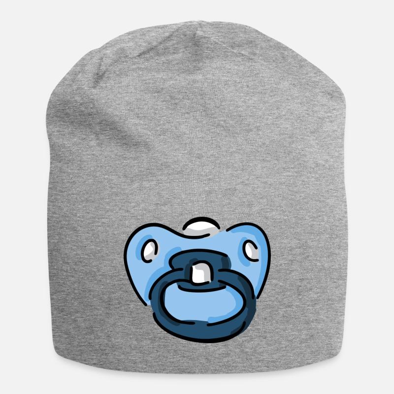 Baby pacifiers - Jersey Beanie - heather grey